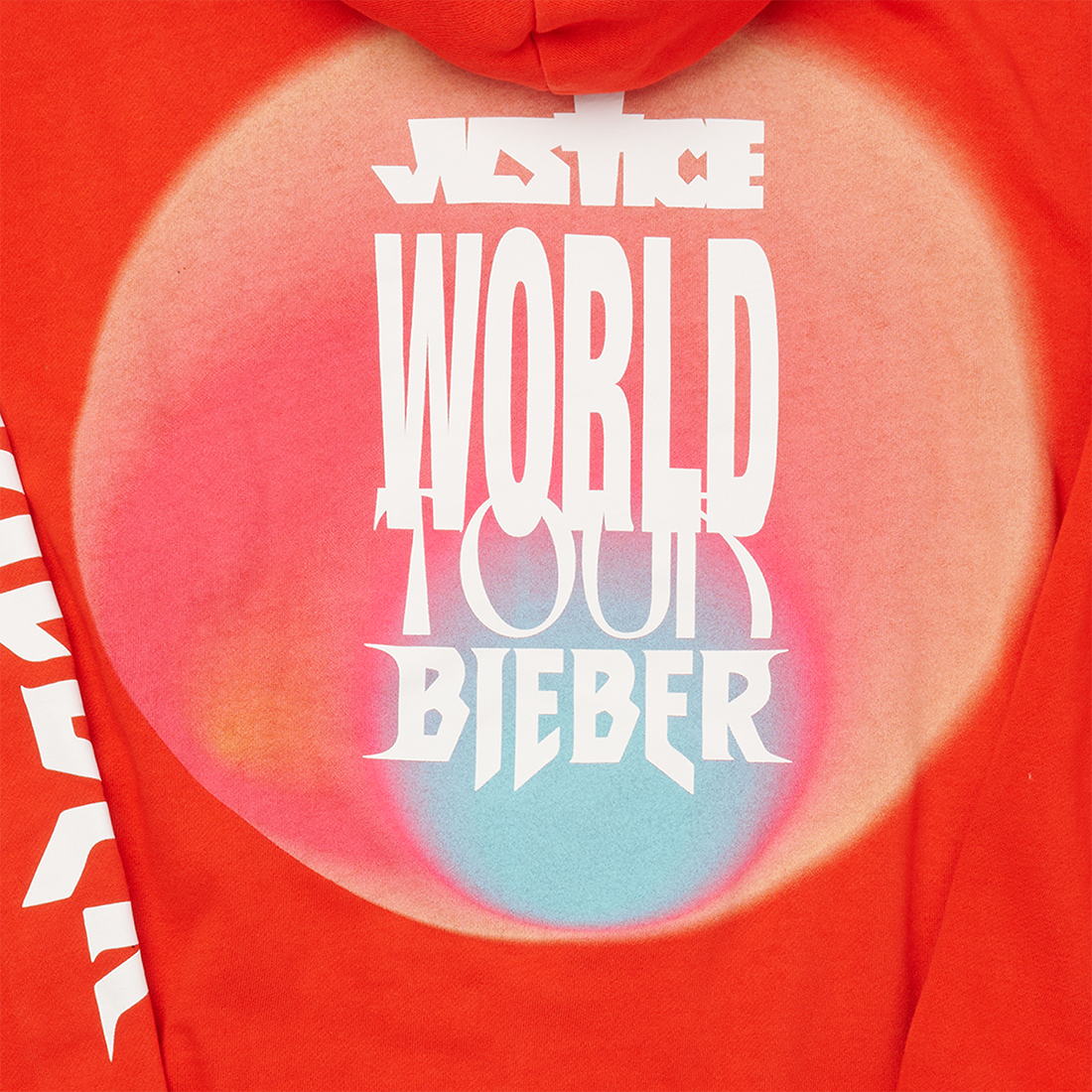 WORLD TOUR RED HOODIE – Justin Bieber