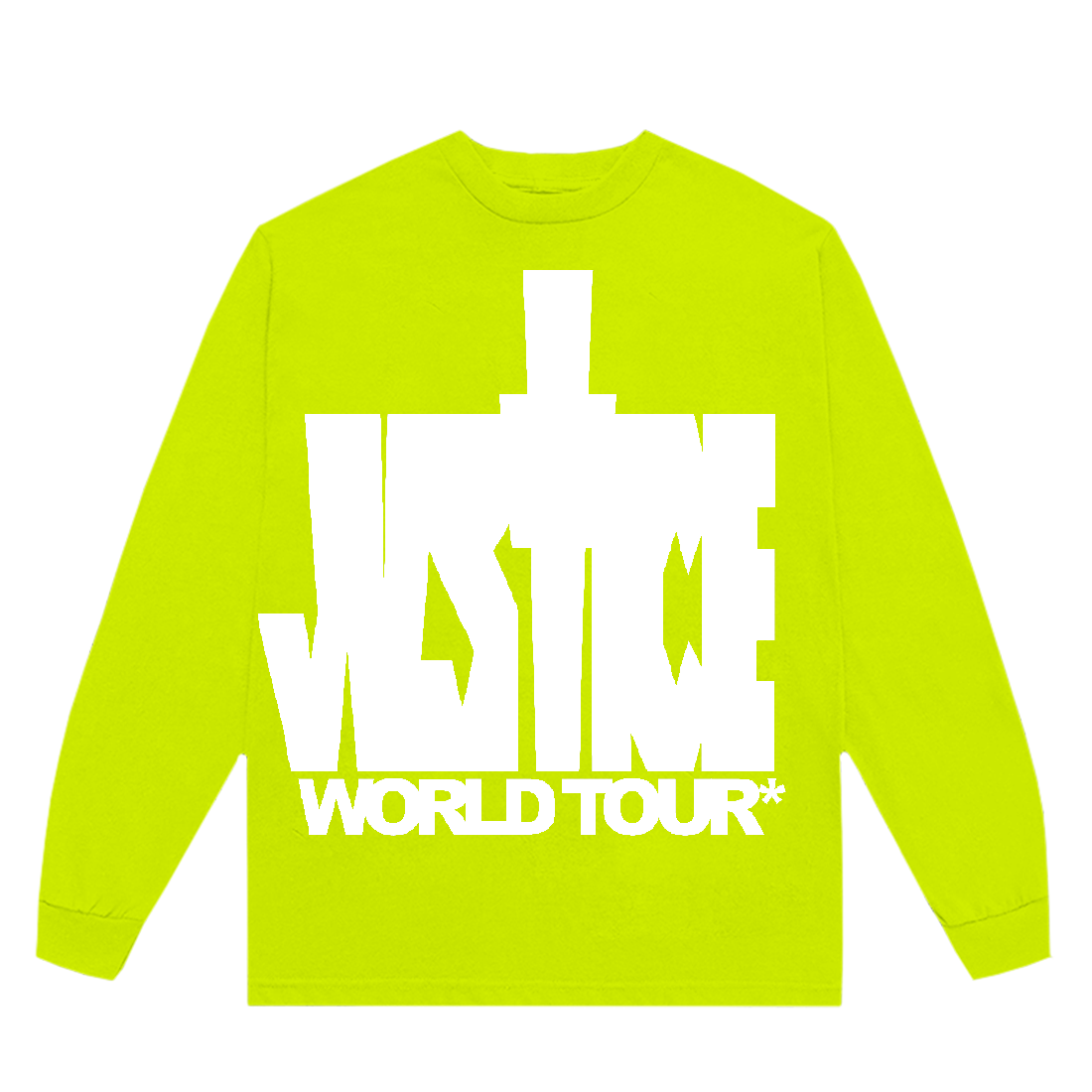 justin bieber - Justice World Tour Neon Long Sleeve